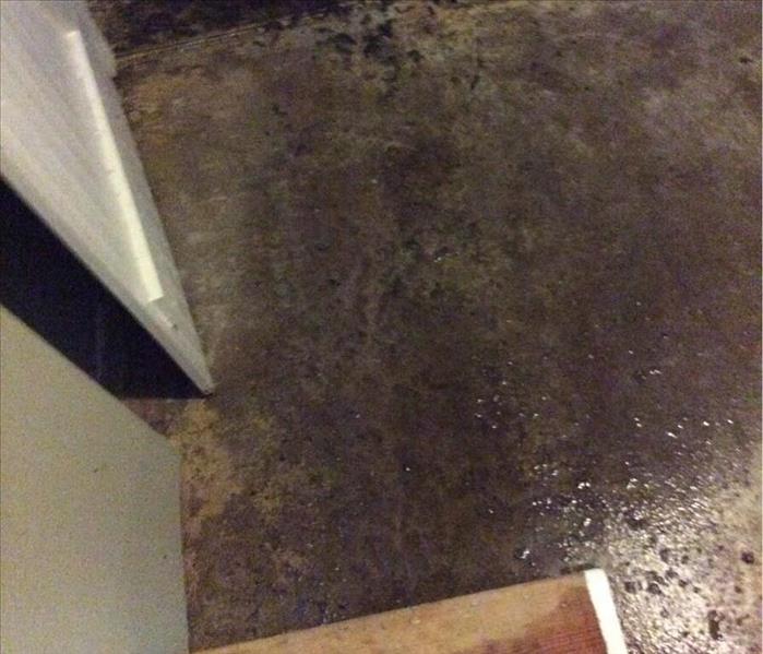 Wet flooring.