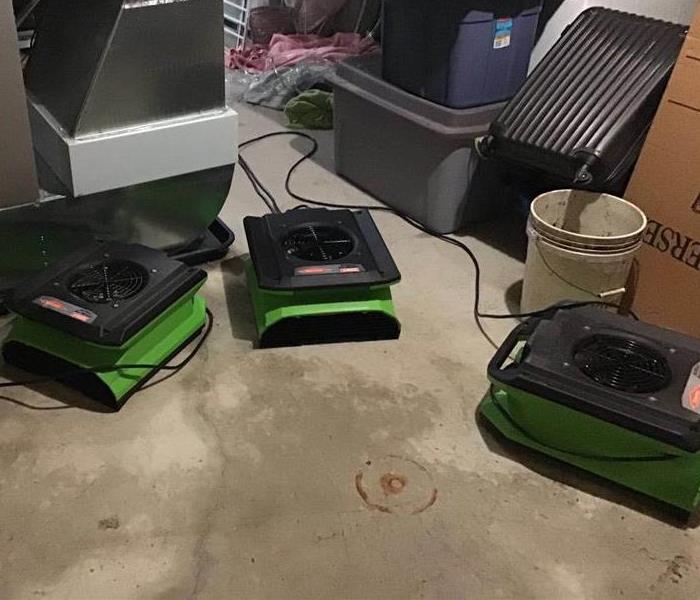 Drying equipment on cement floor in Wyncote, PA.