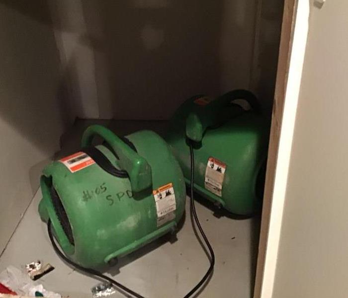 Drying equipment in closet