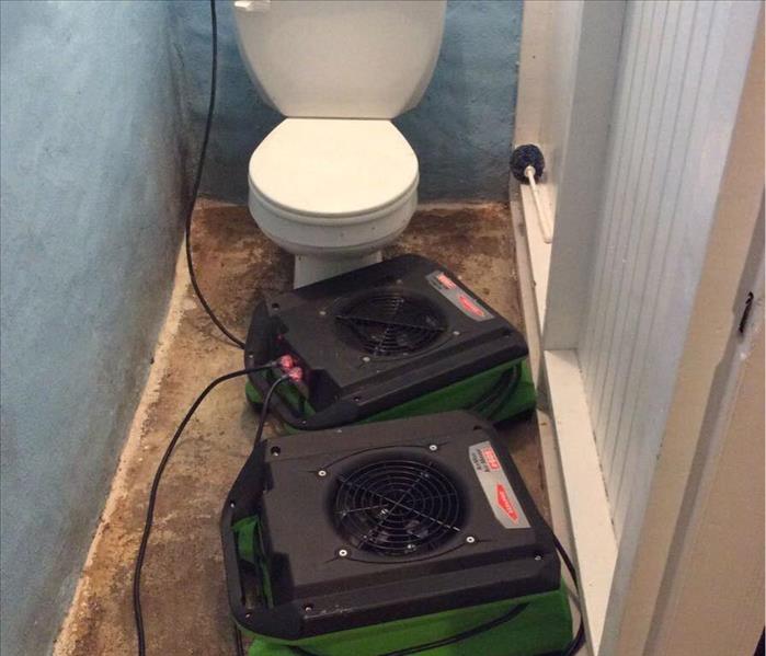 Drying equipment in bathroom.